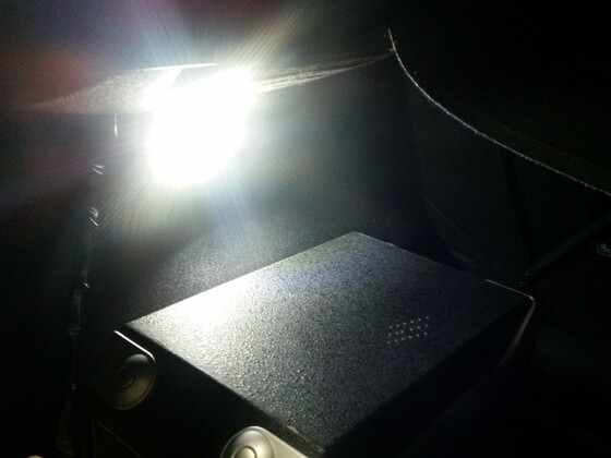 LED Beleuchtung weiß jetzt im Kofferraum