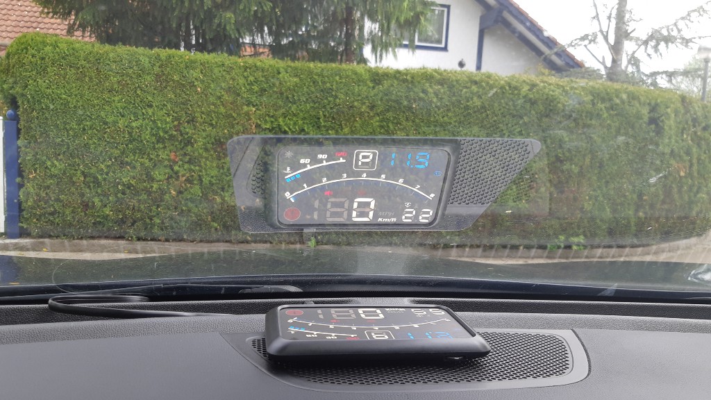 Head up Display hat er auch bekommen